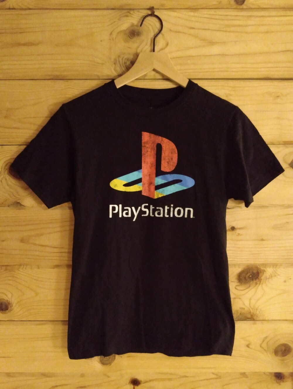 PlayStation Sony Ripple Junction Black T-shirt Size Small